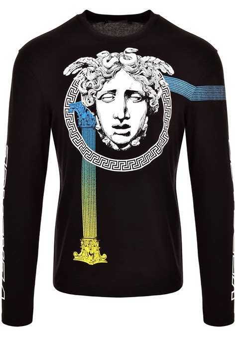 mens versace tshirt|versace long sleeve shirt men.